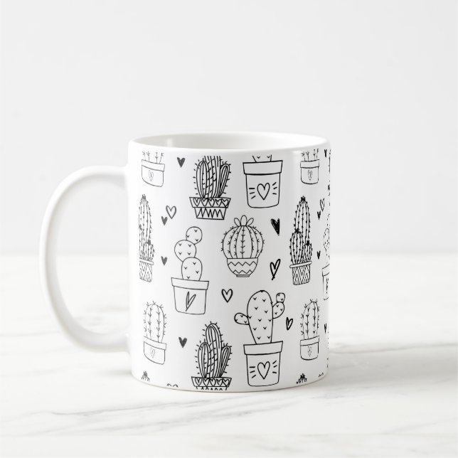 Niedlich Cactus Succulent Garden Pflanze Botanisch Kaffeetasse (Links)