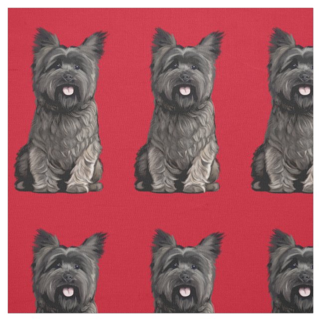 Niedlich Cairn Terrier Fabric Stoff (Muster)