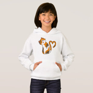 Niedlich Calico Cat ist die Liebe Hoodie