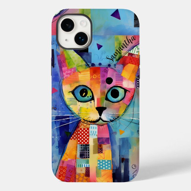 Niedlich Calico Cat Personalisiert Case Mate (Rückseite)