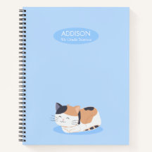 Niedlich Calico Cat Spiral Notebook