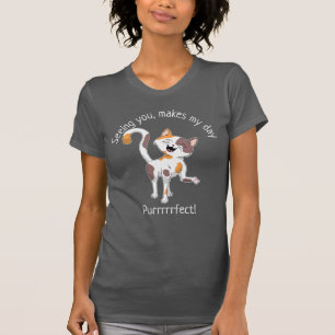 Niedlich Calico Cat T-Shirt