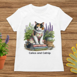Niedlich Calico und Catnip Cat Lover T-Shirt