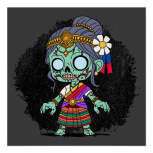 Niedlich Cambodian Zombie Poster