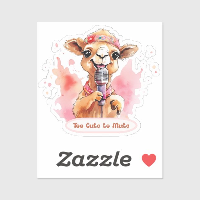 Niedlich Camel Aufkleber (Blatt)