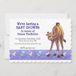 Niedlich Camel Baby Dusche Einladung