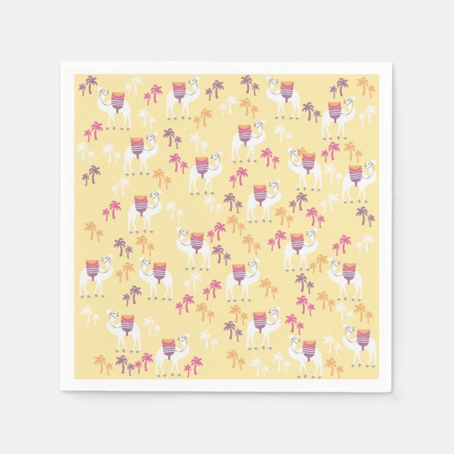 Niedlich Camel Paper Napkins Serviette (Vorderseite)
