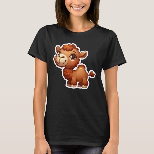 Niedlich Camel T-Shirt (Vorderseite)
