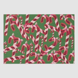 Niedlich Candy Cane Dekoration Weihnachten Seidenpapier