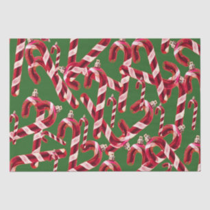 Niedlich Candy Cane Dekoration Weihnachten Seidenpapier
