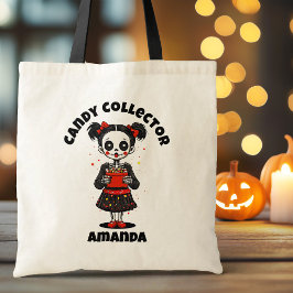 Niedlich Candy Collector Skeleton Girls Halloween Tragetasche