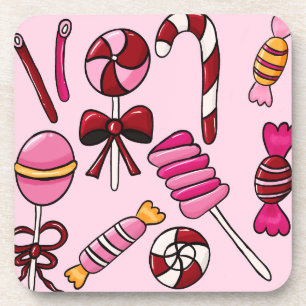 Niedlich Candy Getränkeuntersetzer
