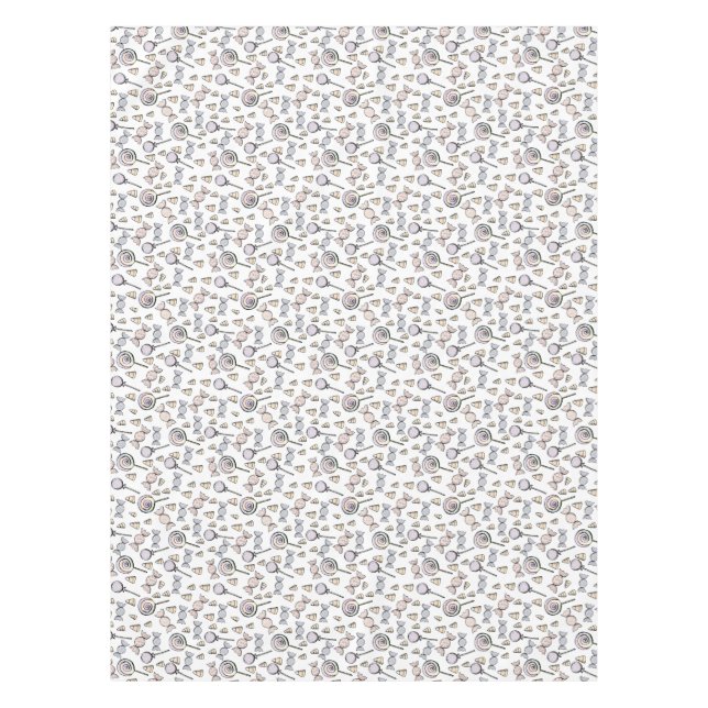 Niedlich Candy Kindergeburtstag White Tischdecke (Vorderseite)