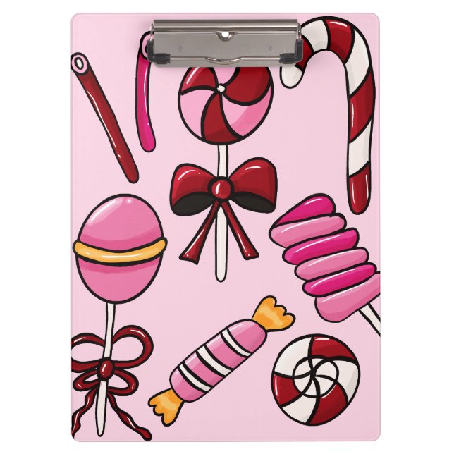 Niedlich Candy Klemmbrett (Vorderseite)