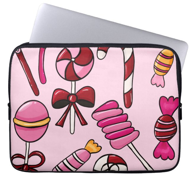 Niedlich Candy Laptopschutzhülle (Vorderseite)