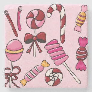 Niedlich Candy Steinuntersetzer