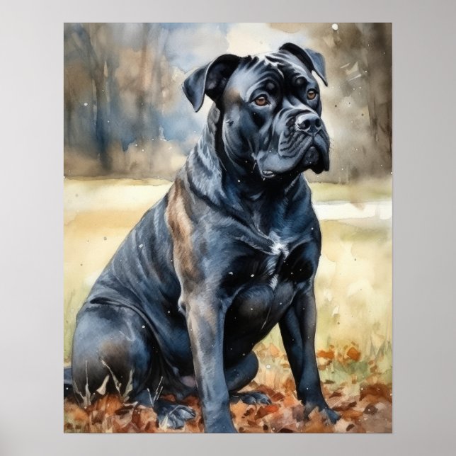 Niedlich Cane Corse Dog Art Print Poster (Vorne)