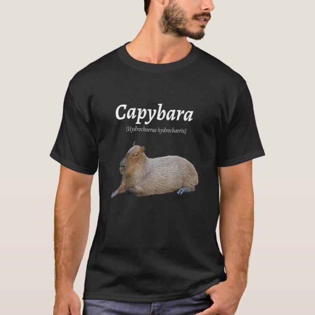 Niedlich Capybara Capy Bara Capybara Definition T-Shirt (Vorderseite)