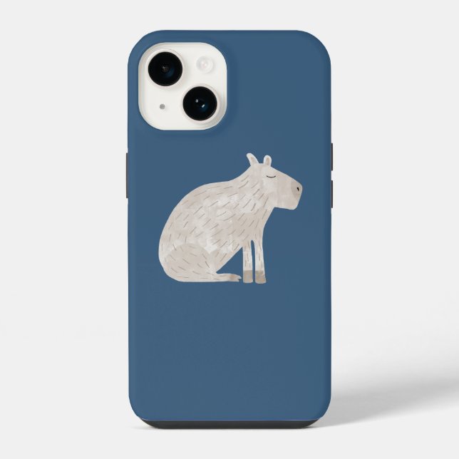 Niedlich Capybara iPhone Hülle (Rückseite)