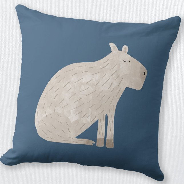 Niedlich Capybara Kissen (Fun Capybara pillow for animal lovers)