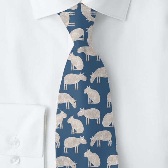 Niedlich Capybara Krawatte (Fun Capybara neck tie)