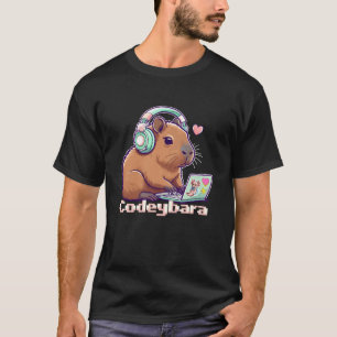 Niedlich Capybara Laptop Kawaii Capybaras Lover Ge T-Shirt