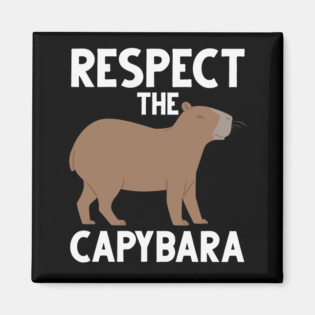 Niedlich Capybara Lover Tierbewusstsein Magnet (Vorne)