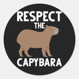 Niedlich Capybara Lover Tierbewusstsein Runder Aufkleber