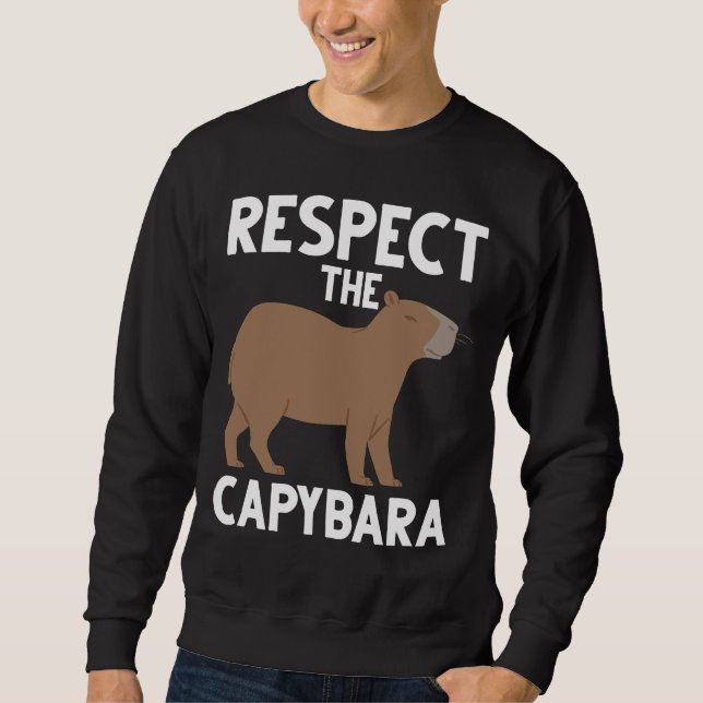 Niedlich Capybara Lover Tierbewusstsein Sweatshirt (Vorderseite)