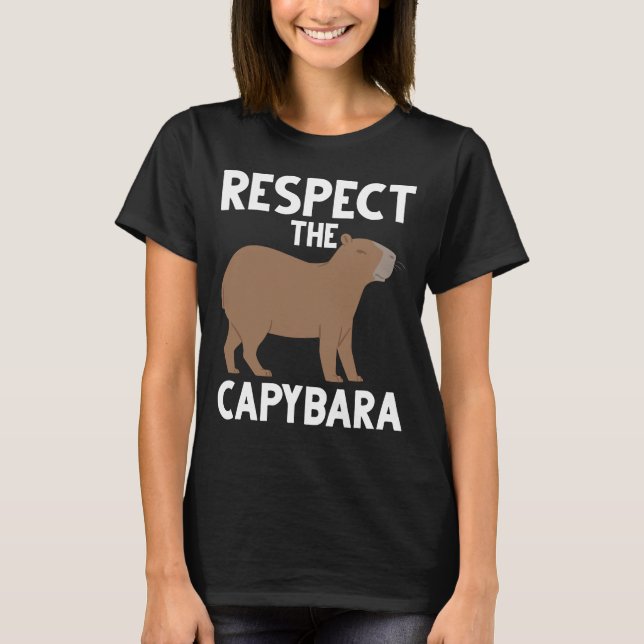 Niedlich Capybara Lover Tierbewusstsein T-Shirt (Vorderseite)