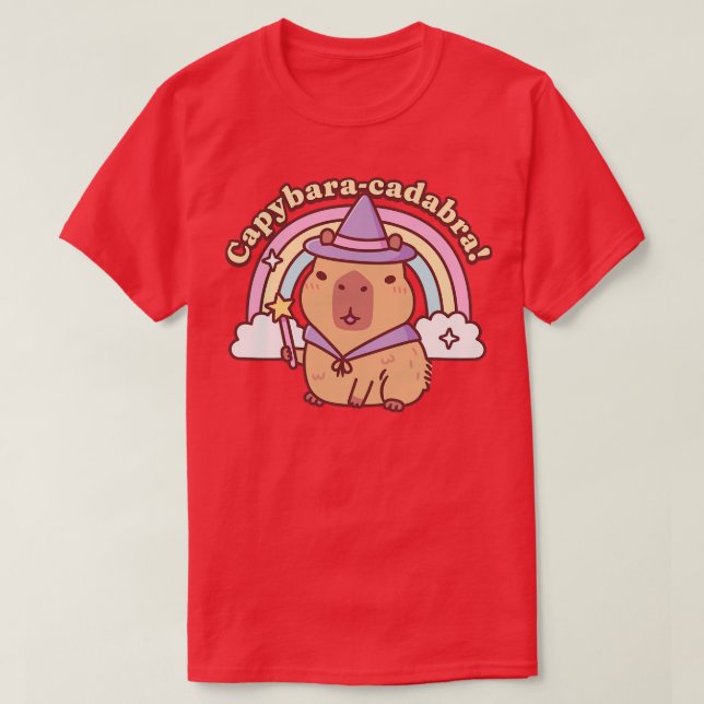 Niedlich Capybara Magic Capybaracadabra Funny T-Shirt (Design vorne)