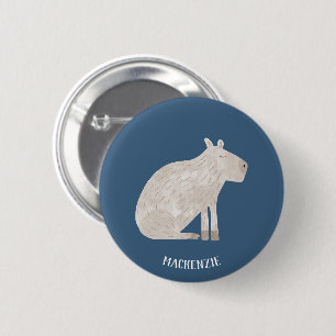Niedlich Capybara Personalisiert Button