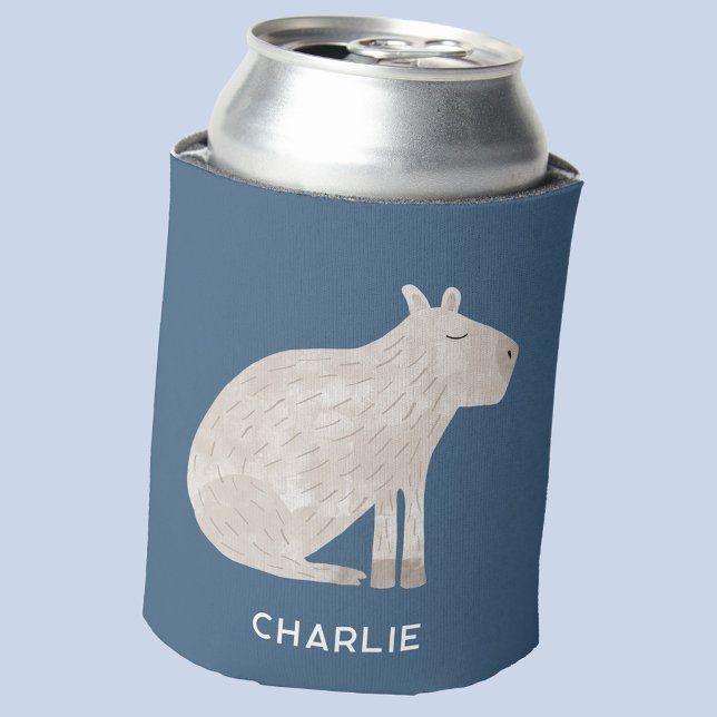 Niedlich Capybara Personalisiert Dosenkühler (Fun personalized custom name capybara can cooler)