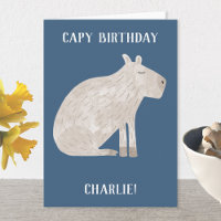 Niedlich Capybara Personalisiert Geburtstag