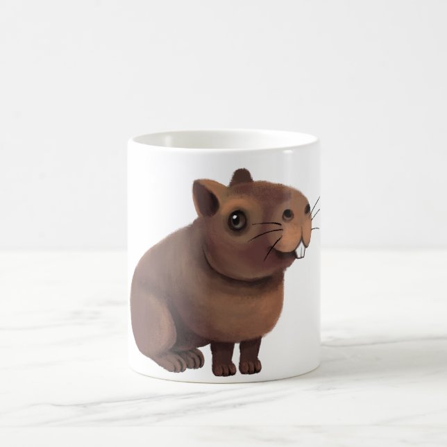 Niedlich Capybara Print. Kaffeetasse (Mittel)