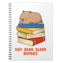 Niedlich Capybara Spiral Foto Notebook