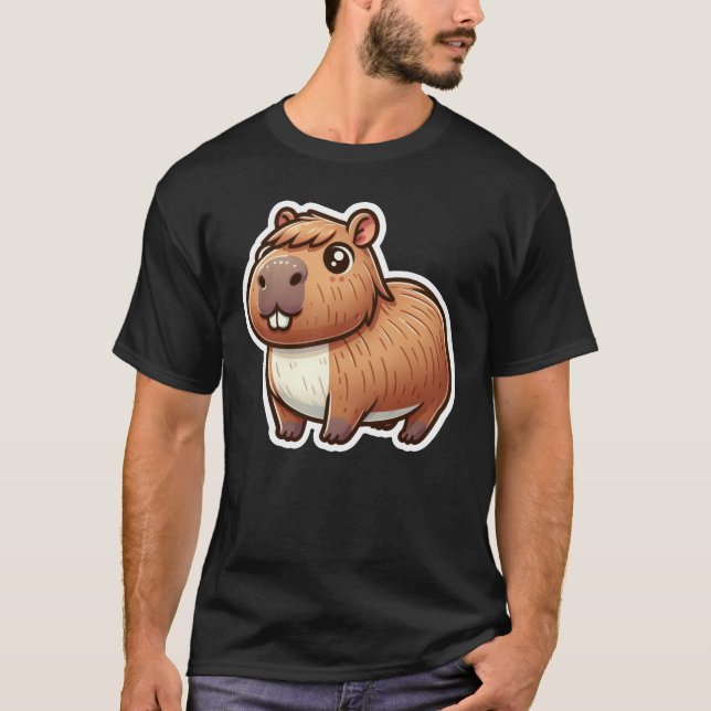 Niedlich Capybara T-Shirt (Vorderseite)