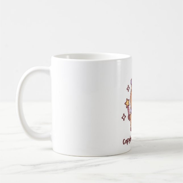 Niedlich Capybara Zauberer Capybaracadabra Funny P Kaffeetasse (Links)