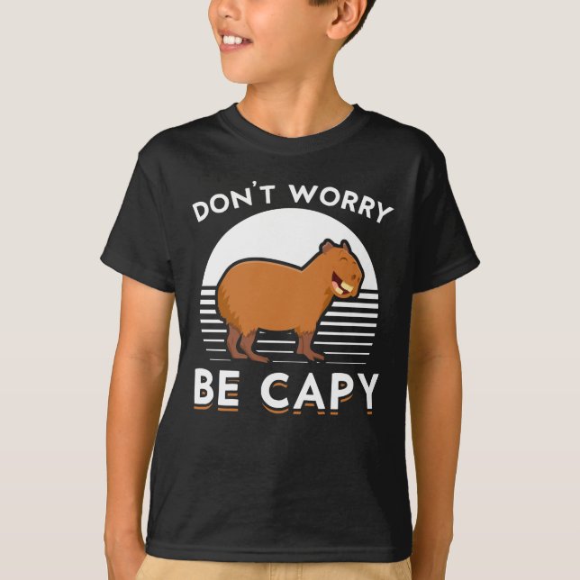 Niedlich Capybara Zoo T-Shirt (Vorderseite)