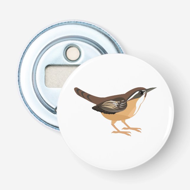 Niedlich Carolina Wren Flaschenöffner (Vorderseite)