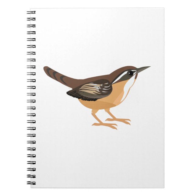 Niedlich Carolina Wren Notizblock (Vorderseite)