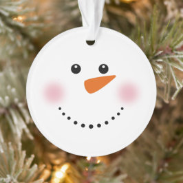 Niedlich Carrot Nose Snowman Ornament