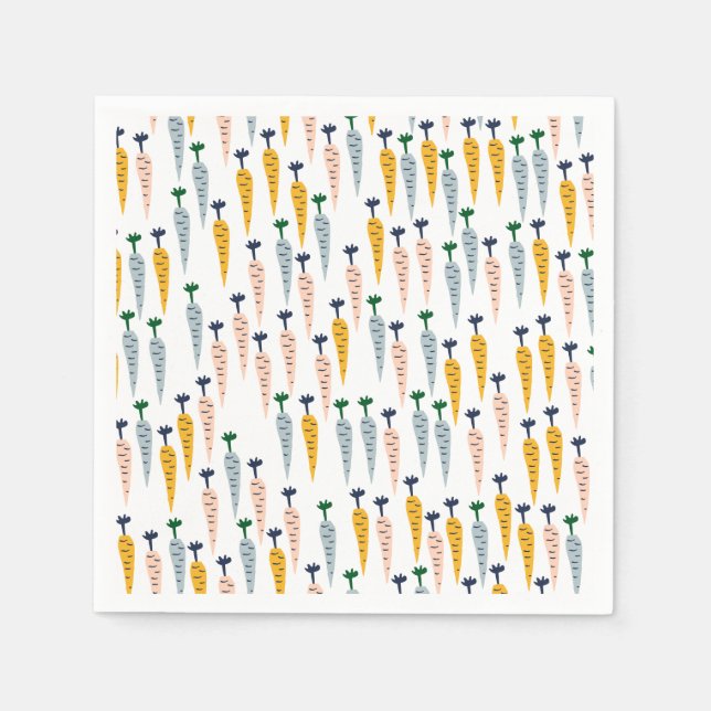 Niedlich Carrots Paper Napkins Serviette (Vorderseite)