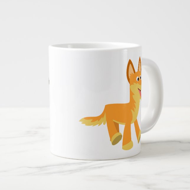 Niedlich Cartoon Dingo Jumbo-Tasse (Vorderseite Rechts)