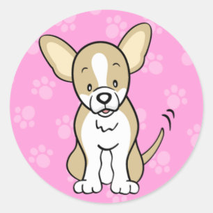 Niedlich Cartoon Dog Chihuahua Sticker