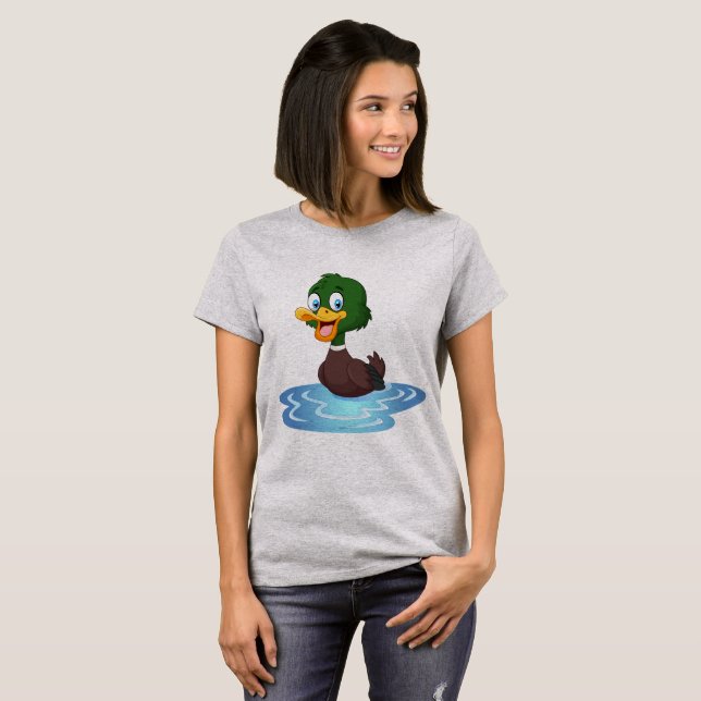 Niedlich Cartoon Duck T-Shirt (Vorne ganz)