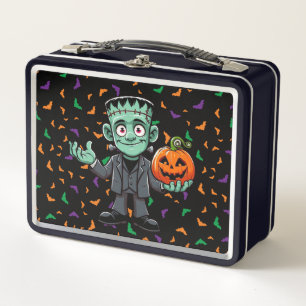 Niedlich, Cartoon Frankensteins Monster Metall Brotdose