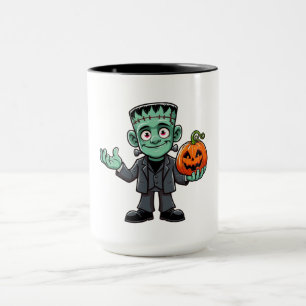 Niedlich, Cartoon Frankensteins Monster Tasse