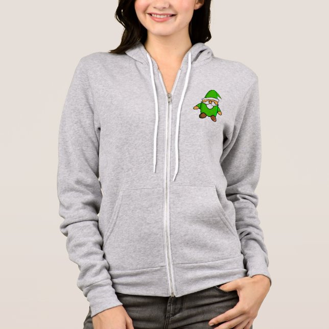 Niedlich Cartoon Gnome Hoodie (Vorderseite)