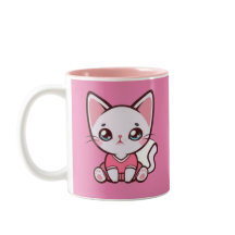 Niedlich Cartoon Kitty Tasse
